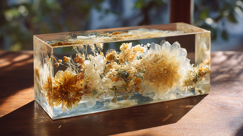 生花をレジンで固める際の注意点