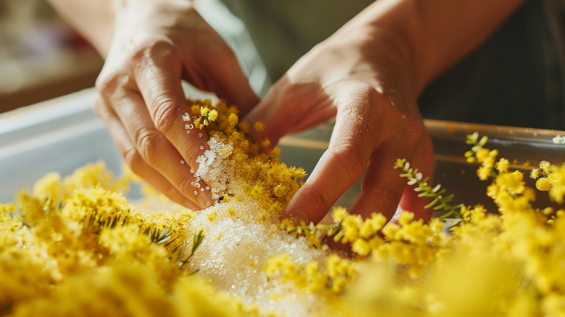 シリカゲルを使って美しい発色を固定する