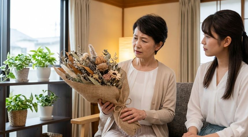 枯れた花という印象が失礼に見えてしまう心理的背景